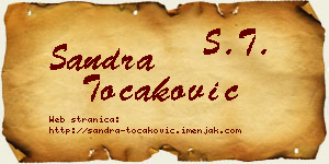 Sandra Točaković vizit kartica
